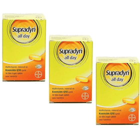 Supradyn All Day Multivitamin Multimineral Koenzim Q10 3x30 Tablet