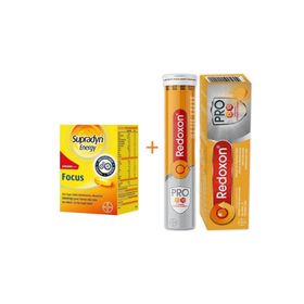 Supradyn Energy Focus 30 Tablet + Redoxon Pro 15 Efervesan Tablet