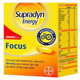 Supradyn Energy Focus Ginseng Multivitamin Mineral 3x30 Tablet