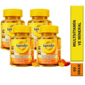 Supradyn Kids Multivitamin Multimineral 60 Çiğnenebilir Tablet