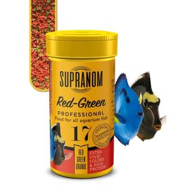 Supranom 17 Red Green Granul 100 ml Tuzlu ve Tatlı Su Balıkları İçin Yem