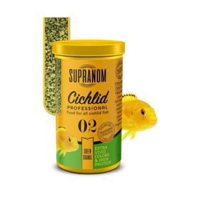 Supranom Green Granül 250 ml 02 Cichlid Balık Yemi