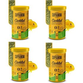 Supranom Green Granül 250 ml 02 Cichlid Balık Yemi