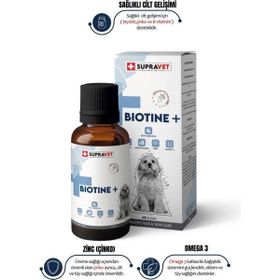 Supravet 100 ml Plus +B For Dogs Biotine Damla Zinc ve Multi Vitamin