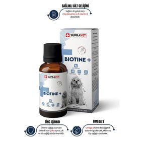 Supravet 100 ml Plus +B For Dogs Biotine Damla Zinc ve Multi Vitamin