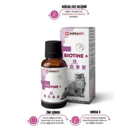 Supravet 100 ml + Zinc + Multi Vitamin Kediler Için Tüy Sağlığı Damlası