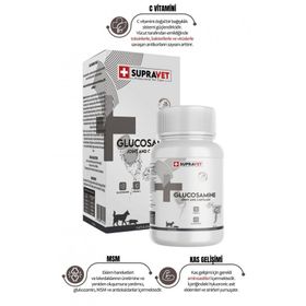 Supravet Glucosamine Köpek Eklem ve Kas Sağlığı C Vitamini 75 Tablet