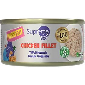 Supreme Cat Tiftiklenmiş Tavuk Göğüslü Yetişkin 70 gr Konserve Kedi Maması