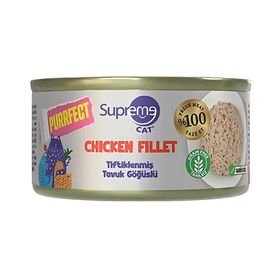Supreme Cat Tiftiklenmiş Tavuk Göğüslü Yetişkin 70 gr Konserve Kedi Maması