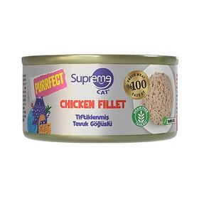 Supreme Cat Tiftiklenmiş Tavuk Göğüslü Yetişkin 70 gr Konserve Kedi Maması