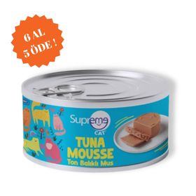 Supreme Cat Ton Balıklı Püre 6x85 gr Yetişkin Kedi Konservesi