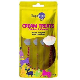 Supreme Crema Tavuk Etli ve Peynirli 4x14 gr Ek Besin ve Kedi Ödülü