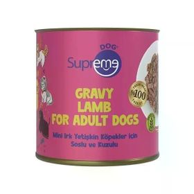 Supreme Soslu ve Kuzulu 200 gr Mini Irk Yavru Köpek Konservesi