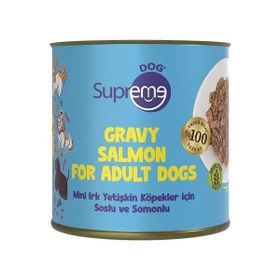 Supreme Soslu ve Somonlu Mini Irk 200 gr Köpek Konservesi