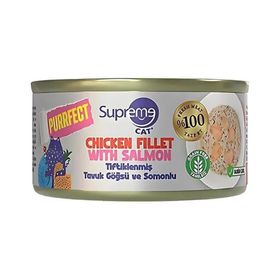 Supreme Tiftiklenmiş Tavuk Göğüsü Ve Somonlu 70 gr Kedi Maması