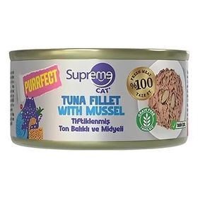 Supreme Tiftiklenmiş Ton Balıklı ve Midyeli 70 gr Kedi Maması