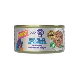 Supreme Tiftiklenmiş Ton Balıklı ve Midyeli 70 gr Kedi Maması