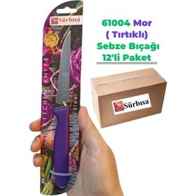 Sürbisa 61004 12 Adet Mor Sebze Bıçağı