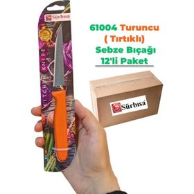 Sürbisa 61004 12 Adet Turuncu Sebze Bıçağı