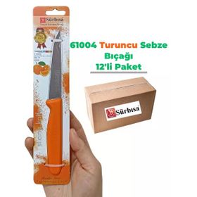 Sürbisa 61004 12 Adet Turuncu Sebze Bıçağı