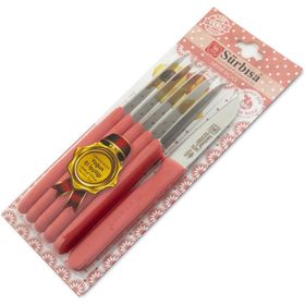 Sürbisa 61007 Nar Çiçeği 6 Parça Meyve Takım Bıçağı
