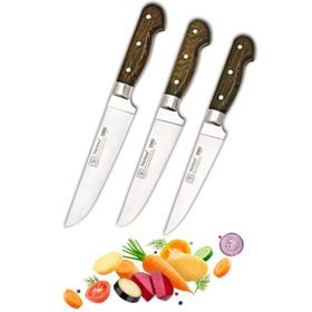 Sürbisa 61010YM-011YM-020YM 3'lü Pimli Ahşap Kasap Seti