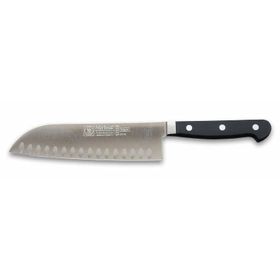 Sürbisa 61950 Siyah Dövme Oluklu Santoku Şef Bıçağı