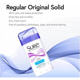 Sure Regular Solid Orginal Anti-Perspirant 76 gr Kokusuz Deodorant