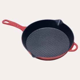 Sürel Degrade Kırmızı 28 cm Petekli Tava