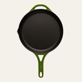 Sürel Potart 28 cm Parlak Yeşil Yuvarlak Düz Tava