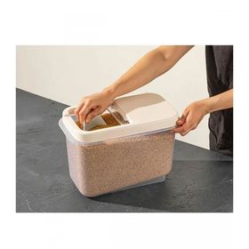 Sürgülü Kapaklı 10 LT Erzak Bakliyat Un Şeker Saklama Kabı
