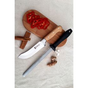 Sürlaz Handmade Mutfak Bıçak Seti 2 Parça Et Bıçağı Yassı Masat