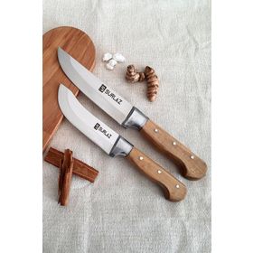 Sürlaz Handmade Mutfak Bıçak Seti 2 Parça Et Sebze Bıçakları