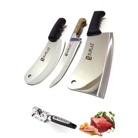 Sürlaz Satır Zırh Sürmene 3lü Set Kasap Bıçakları
