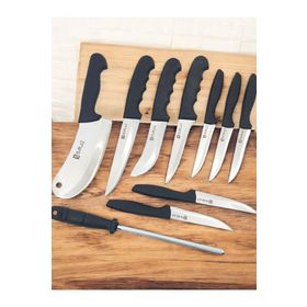 Sürlaz Sürmene 10 Parça Mutfak Et Ekmek Sebze Mulberry Series Bıçak Seti
