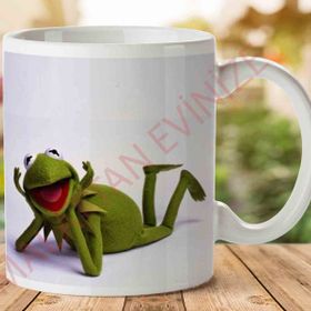 Susam Sokagi Kurbagacik Kermit Pelus Baskılı Kupa