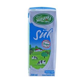 Sütaş 180 ml Yarım Yağlı Süt (6 adet)