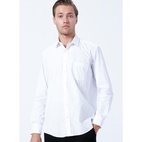 Süvari GM1001400229 Klasik Yaka Düz Beyaz Erkek Gömlek
