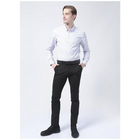 Süvari Gm1007100425 Klasik Yaka Slim Fit Düz Mavi Erkek Gömlek