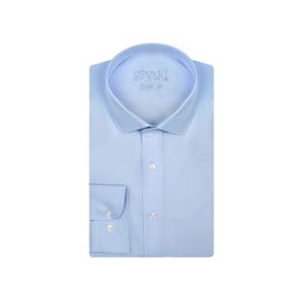 Süvari GM1007100426 Klasik Yaka Slim Fit Düz Mavi Erkek Gömlek