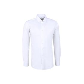 Süvari GM1007100473 Klasik Yaka Düz Beyaz Erkek Gömlek