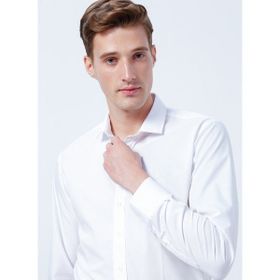 Süvari GM1007100480 Klasik Yaka Düz Beyaz Erkek Gömlek
