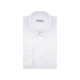 Süvari GM2006400308 Klasik Yaka Regular Fit Baskılı Siyah Erkek Gömlek