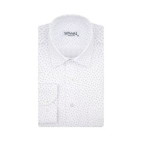 Süvari GM2006400308 Klasik Yaka Regular Fit Baskılı Siyah Erkek Gömlek