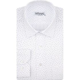 Süvari GM2006400308 Klasik Yaka Regular Fit Baskılı Siyah Erkek Gömlek