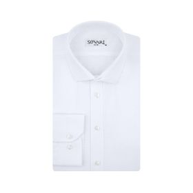 Süvari GM2024700291 Klasik Yaka Fit Armürlü Mavi Erkek Gömlek