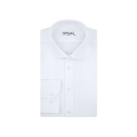 Süvari GM2024700291 Klasik Yaka Fit Armürlü Mavi Erkek Gömlek