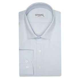 Süvari Slim Fit Açık Mavi Düz Erkek Gömlek