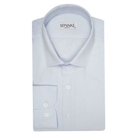 Süvari Slim Fit Açık Mavi Düz Erkek Gömlek