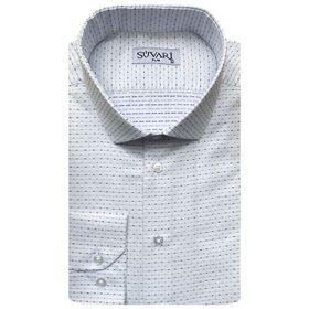 Süvari Slim Fit Armür Desenli Erkek Gömlek